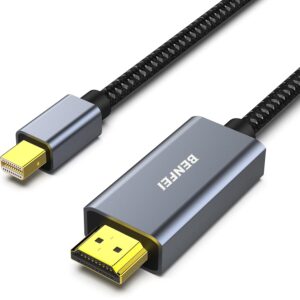 BENFEI laidas mini DisplayPort į HDMI 4K 30Hz 0,9 m pilkas
