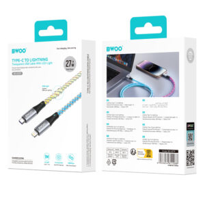 BWOO USB-C – Lightning laidas 1m 27W X279C-L - Image 4