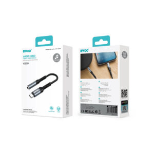 BWOO adapteris AUX 3.5mm - USB-C juodas BZ47 - Image 6