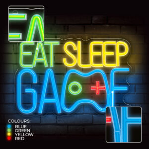 Forever Light Neon PLEXI LED EAT SLEEP GAME daugiaspalvis FPNE33 - Image 3