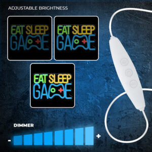 Forever Light Neon PLEXI LED EAT SLEEP GAME daugiaspalvis FPNE33 - Image 4