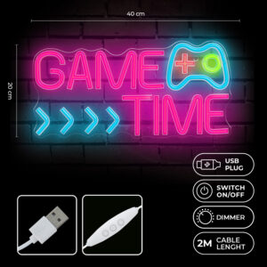 Forever Light Neon PLEXI LED GAME TIME daugiaspalvis FPNE34 - Image 2