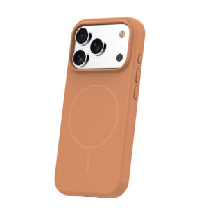 Plonas silikoninis Mag dėklas, skirtas Apple iPhone 14 6,1" karamelės spalvos - Image 2