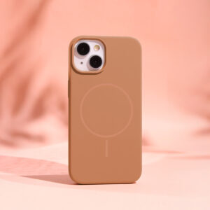 Plonas silikoninis Mag dėklas, skirtas Apple iPhone 16 Pro 6,3" karamelės spalvos - Image 5