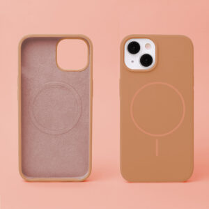 Plonas silikoninis Mag dėklas, skirtas Apple iPhone 13 6,1" karamelės spalvos - Image 6
