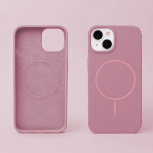 Plonas silikoninis Mag dėklas Apple iPhone 15 6,1" rožinis - Image 3