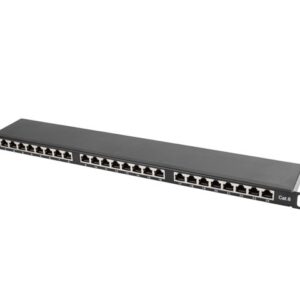 Lanberg PPS6-0024-B komutacinė panelė 0.5U - Image 3
