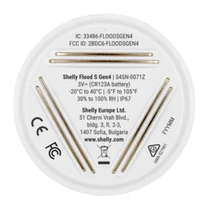 SHELLY Flood S Gen4 Smart Flood Sensor - Image 2
