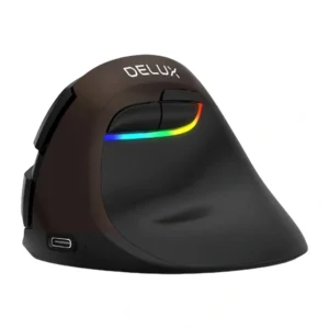 Delux M618Mini Gold Ergonomic Mouse USB / Bluetooth / 2.4G - Image 2