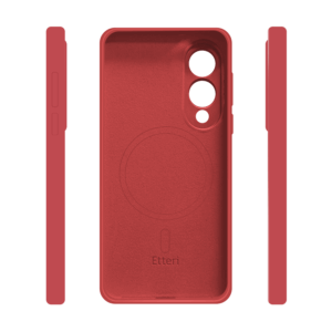 Etteri silikoninis Mag dėklas, skirtas Samsung Galaxy S25 Edge, aviečių spalvos - Image 3