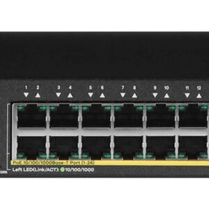 Zyxel GS1900-24HP Valdomas Gigabit Ethernet (10/100/1000) 1U Juoda - Image 2