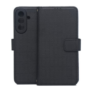 Išmanusis „Triangle“ dėklas, skirtas Samsung Galaxy A57 5G, juodas