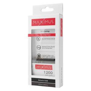 AKUMULIATORIUS MAXXIMUS NOKIA 6280 1200 mAh BP-6M - Image 4