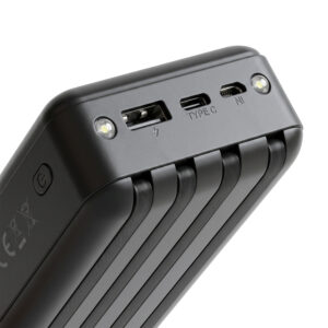 Setty saulės energijos išorinė baterija SLR-120 20000 mAh juoda - Image 3