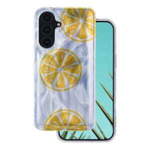 Itin madingas vasariškas dėklas Samsung Galaxy A37 5G, citrinos spalvos