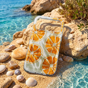 Itin madingas vasariškas dėklas, skirtas Apple iPhone 15 Pro 6,1" oranžinis - Image 5
