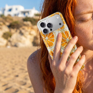 Itin madingas vasariškas dėklas Apple iPhone 14 6,1" oranžinis - Image 6