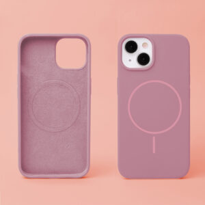 Plonas silikoninis Mag dėklas, skirtas Apple iPhone 14 6,1" rožinis - Image 5