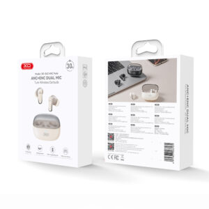 XO „Bluetooth“ ausinės G42 TWS smėlio spalvos ANC + ENC - Image 4