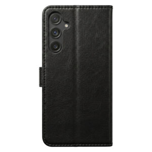 Išmanusis „Luxe“ odinis dėklas, skirtas Honor 600 Lite, juodas - Image 3