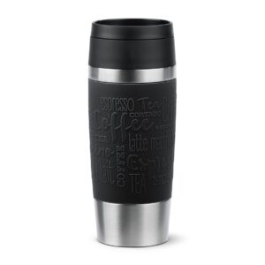 EMSA Travel Mug Classic N2020200 kelioninis puodelis 360 ml Juoda, Nerūdijančiojo plieno Nerūdijančiojo plieno - Image 1