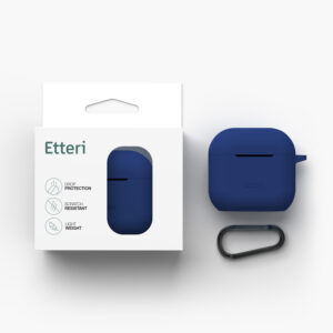 Etteri silikoninis dėklas AirPods 4 tamsiai mėlynas - Image 8