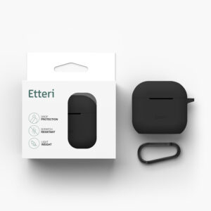 Etteri silikoninis dėklas AirPods 4 juodas - Image 8
