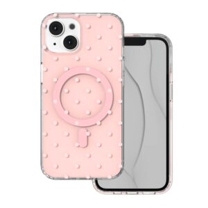 Bubble Dots Mag dėklas, skirtas Apple iPhone 13 / 14 6,1" rožinis