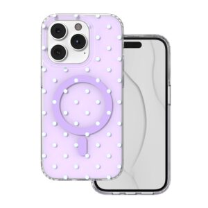 „Bubble Dots Mag“ dėklas, skirtas „Apple iPhone 14 Pro“ 6,1" violetinis