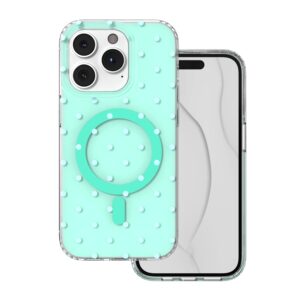 Bubble Dots Mag dėklas Apple iPhone 14 Pro 6,1" žalias