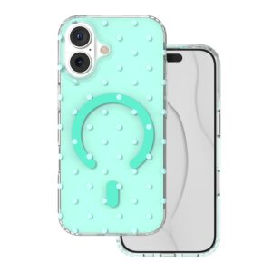 Bubble Dots Mag dėklas, skirtas iphone 17 6,3'' žalias