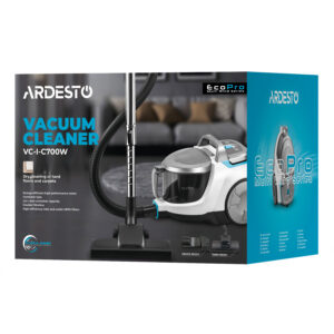 Dulkių siurblys ARDESTO su konteineriu, 700W, dulkių talpykla - 2.5L, HEPA, baltas-sidabrinis - Image 14