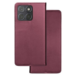 Išmanusis magnetinis dėklas Motorola Edge 70 Fusion, bordo spalvos