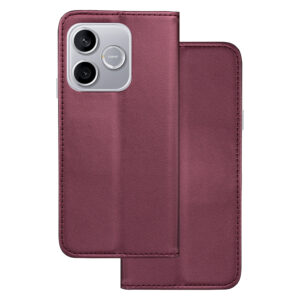Išmanusis magnetinis dėklas, skirtas Honor 600 Lite, bordo spalvos