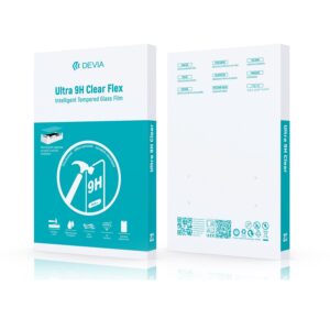 Devia apsauginės plėvelės rinkinys Intelligent Ultra 9H Flex grūdintas stiklas pjaustymo staklėms (0.4mm) 20vnt. - Image 2