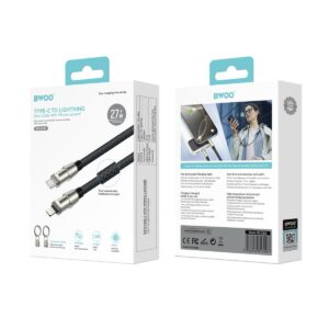 BWOO USB-C į Lightning laidas su dirželiu 1.2m 27W - Image 5