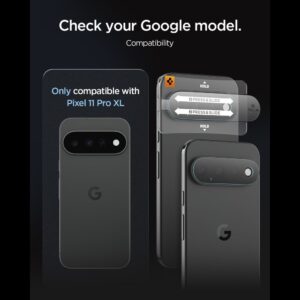 Spigen OPTIK PRO GLAS.TR EZ FIT KAMEROS APSAUGA 2-PACK GOOGLE PIXEL 11 PRO XL SKAIDRI - Image 6