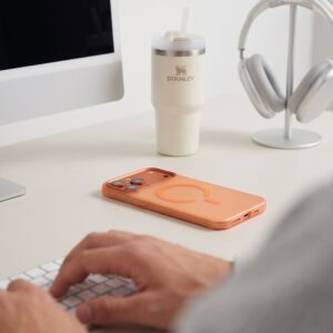 Tech-Protect MAGZERO MagSafe Apple iPhone 17 PRO MAX / 18 PRO MAX MATINIS KOSMINĖS ORANŽINĖS SPALVOS - Image 6