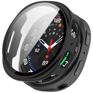 Tech-Protect DEFENSE 2-PACK SAMSUNG Samsung Galaxy WATCH 8 / 9 (40 MM) MATINIS JUODAS IR SKAIDRUS - Image 6