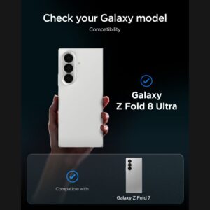 GRŪDINTAS STIKLAS Spigen GLAS.TR EZ FIT PRO 2-PACK Samsung Galaxy Z FOLD 7 / 8 ULTRA PRIVACY - Image 7