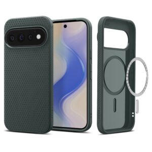 SPIGEN LIQUID AIR MAG MAGSAFE DĖKLAS GOOGLE PIXEL 11 PRO ABYSS GREEN