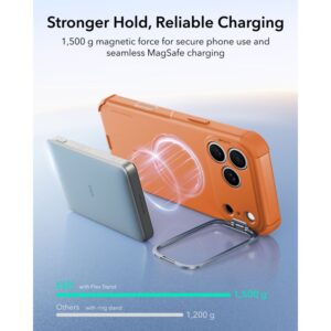 ESR CYBER TOUGH DĖKLAS SU STOVU IR MagSafe Apple iPhone 17 PRO / 18 PRO ORANŽINIS - Image 7