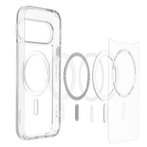 SPIGEN ULTRA HYBRID MAG MAGSAFE GOOGLE PIXEL 11 PRO SKAIDRUS/BALTAS - Image 4