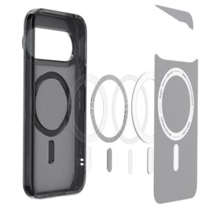 SPIGEN ULTRA HYBRID MAG MAGSAFE DĖKLAS GOOGLE PIXEL 11 PRO FROST BLACK - Image 4