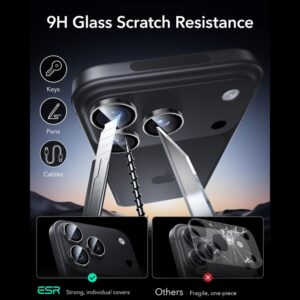 KAMEROS APSAUGA ESR ARMORITE CAMERA PROTECTOR Apple iPhone 18 PRO / 18 PRO MAX SKAIDRI - Image 6