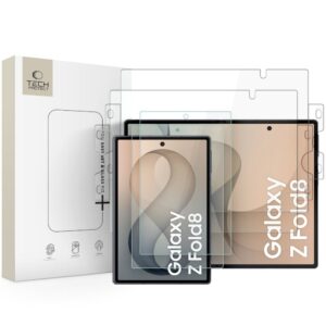 TECH-PROTECT EASY SET FOIL & GLASS FIT+ 4IN1 APSAUGINIS RINKINYS Samsung Galaxy Z FOLD 8 CLEAR
