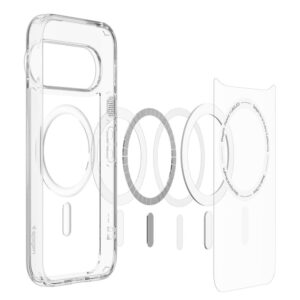 SPIGEN ULTRA HYBRID MAG MAGSAFE GOOGLE PIXEL 11 PRO XL SKAIDRUS/BALTAS - Image 6