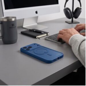 TECH-PROTECT BASICMAG MAGSAFE Apple iPhone 17 PRO MAX / 18 PRO MAX MATINIS TAMSIAI MĖLYNAS - Image 6