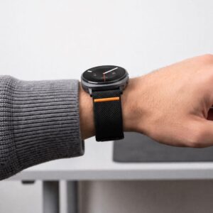 TECH-PROTECT NYLON CLASP SAMSUNG GALAXY WATCH 8 / 9 / CLASSIC (40 / 44 / 46 MM) JUODAS - Image 6