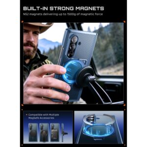 SUPCASE UB AERO MAGSAFE 2-DALIŲ RINKINYS GALAXY Z FOLD 8 ULTRA ARAMID BLUE - Image 6
